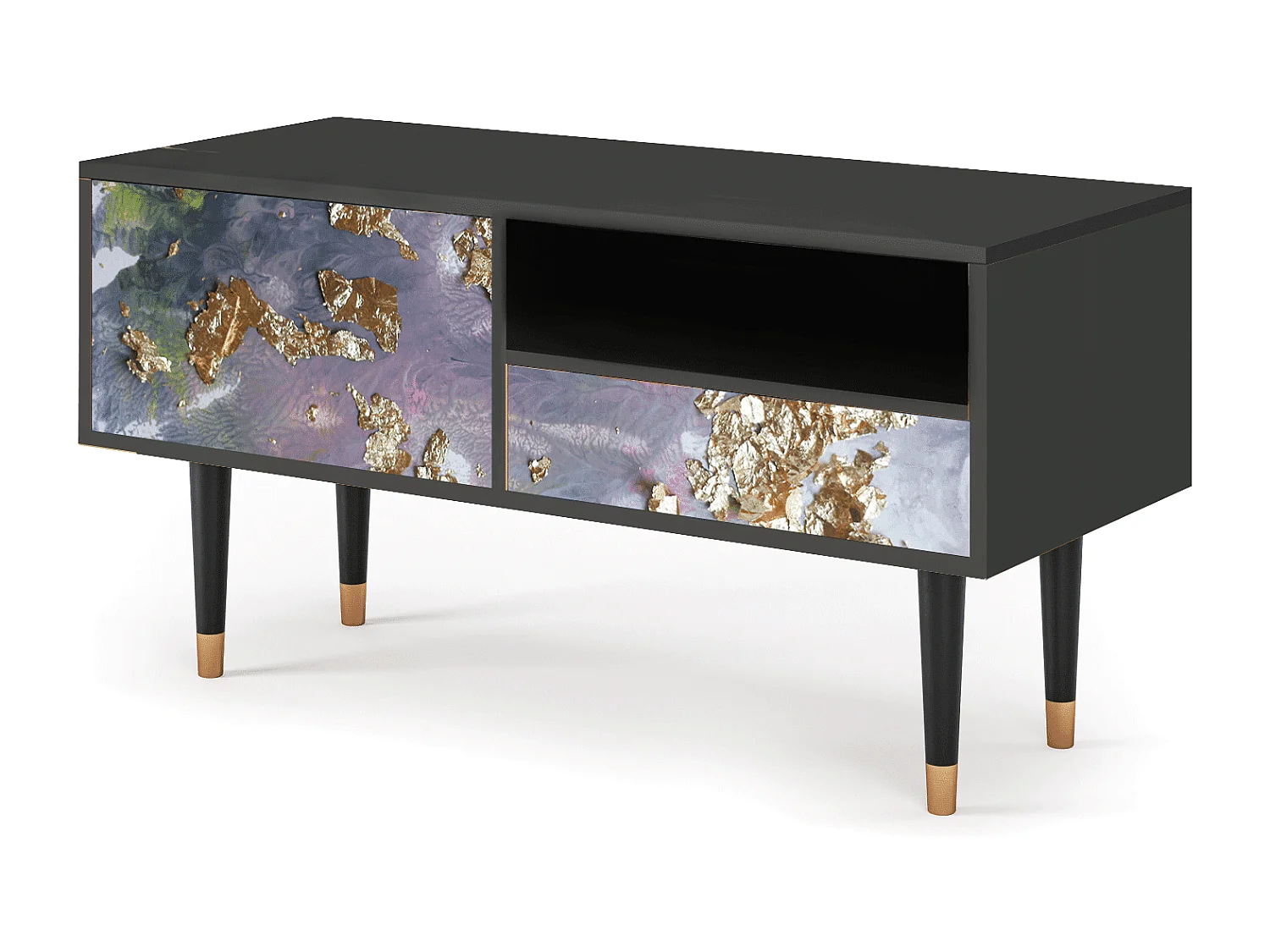 TV-meubel - 115х59х48 cm - T3 - Planet Earth, Antraciet