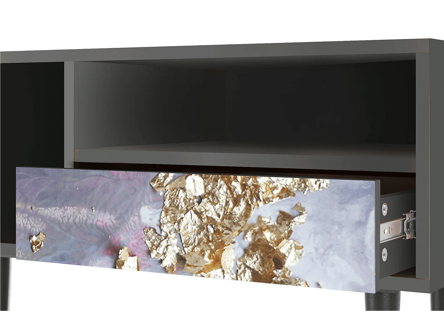 TV-Möbel - 115х59х48 cm - T3 - Planet Earth, Anthrazit