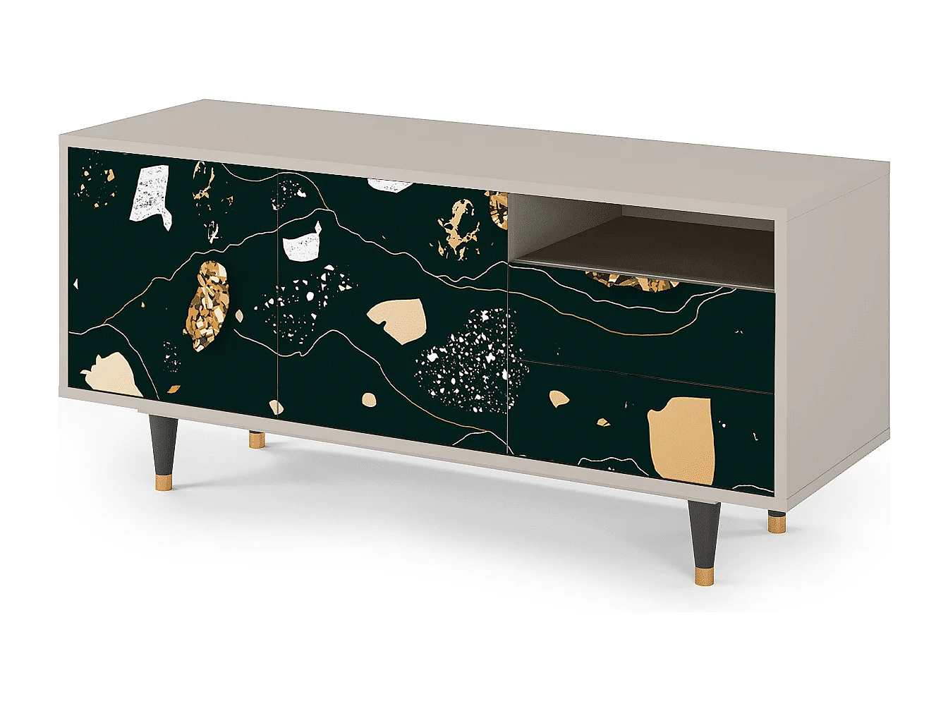 TV-Möbel - 125х56х41 cm - T7 - Space Rocks, Sand