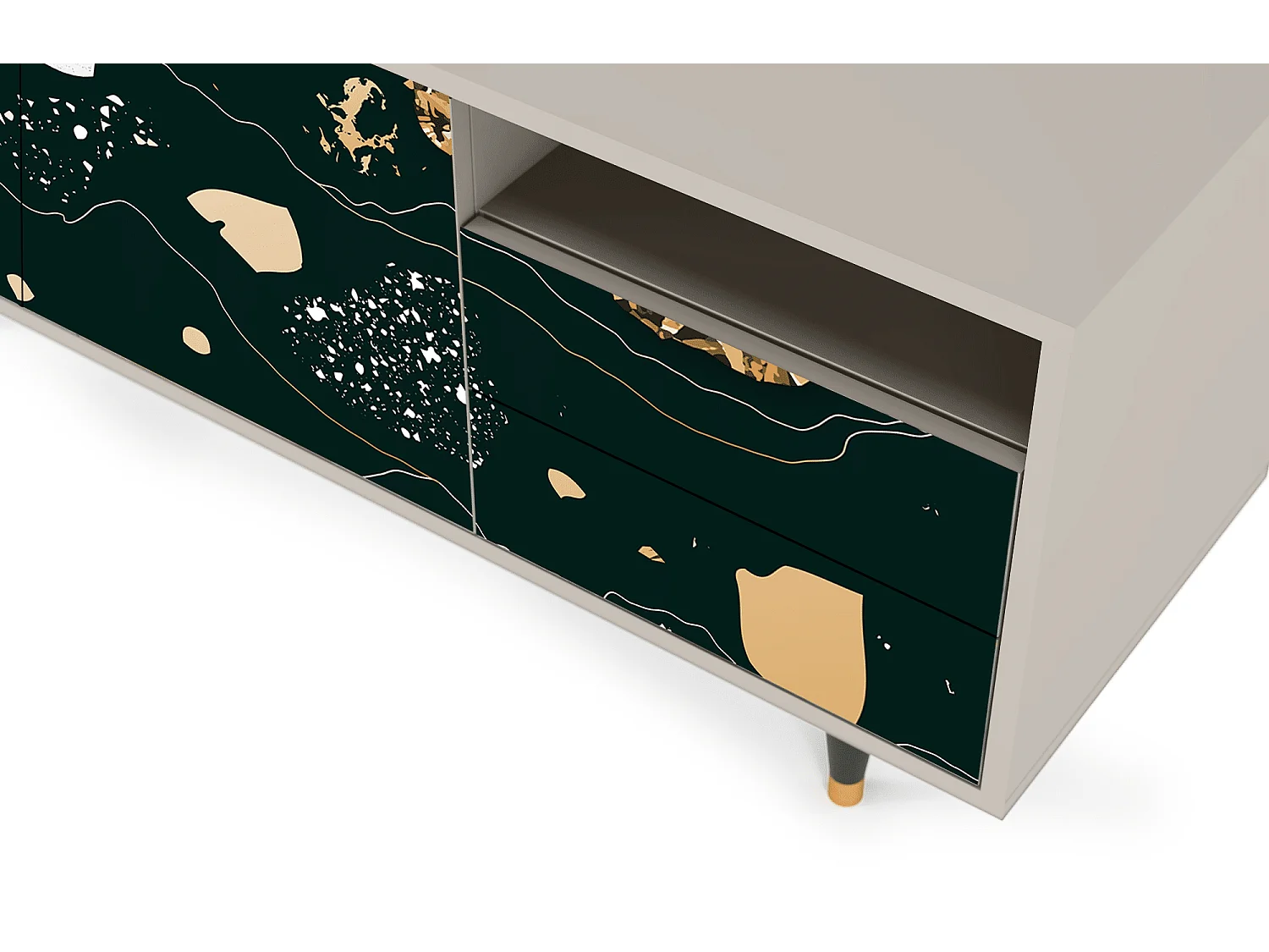 TV-Möbel - 125х56х41 cm - T7 - Space Rocks, Sand