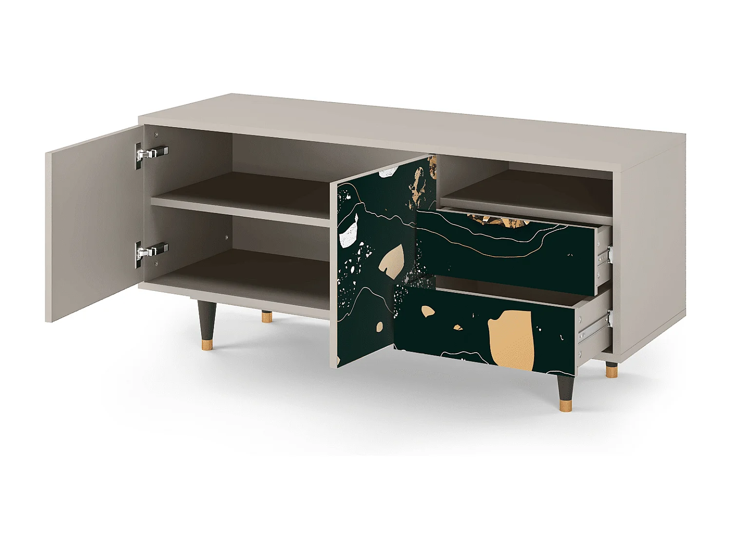 TV-Möbel - 125х56х41 cm - T7 - Space Rocks, Sand