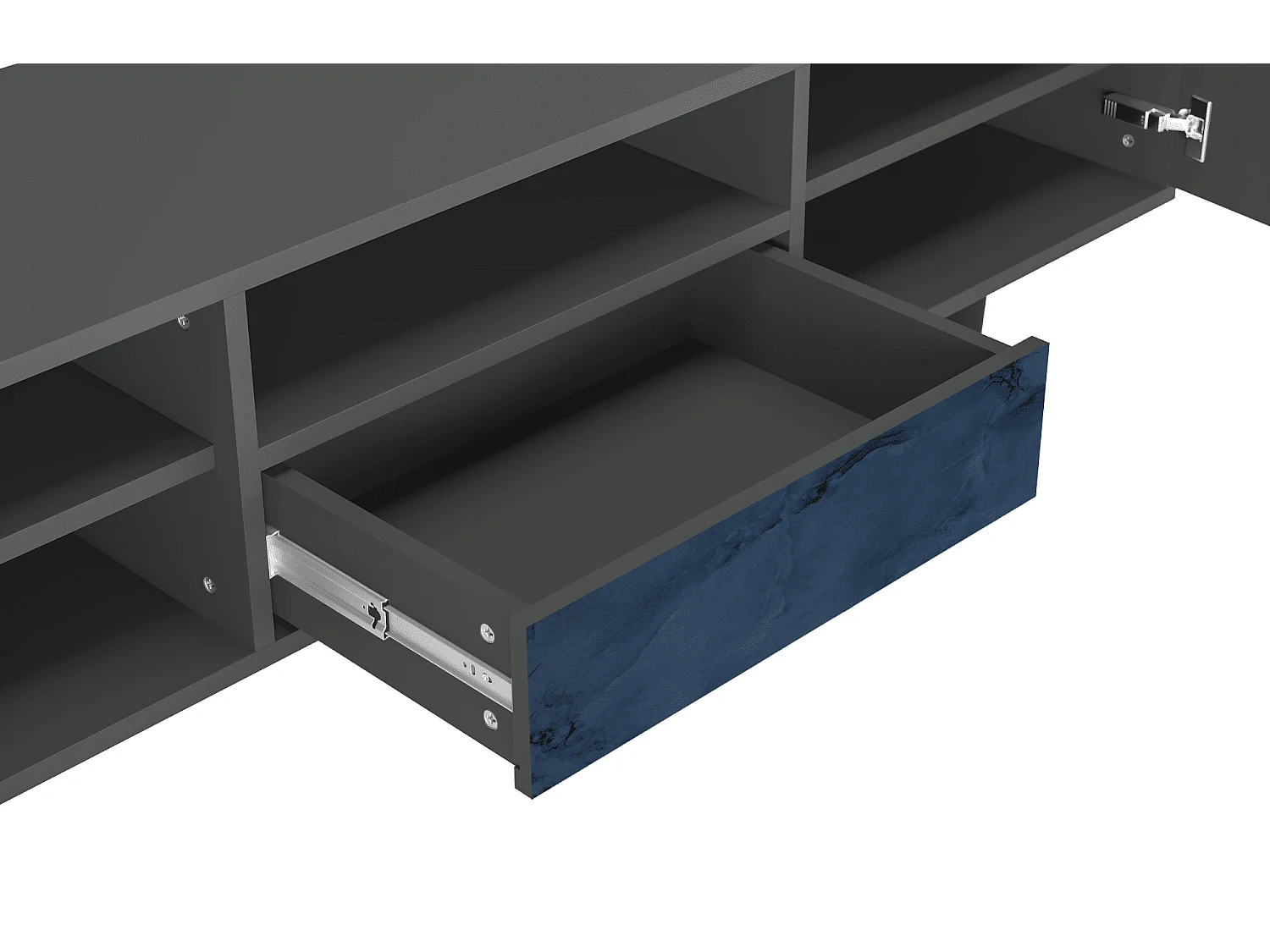 Meuble TV - 170х59х41 cm - T6 - Endless Galaxi, Anthracite