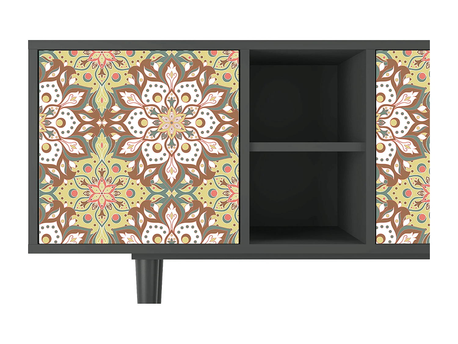 TV-meubel - 150х69х41 cm - T5 - Chinese Tea, Antraciet