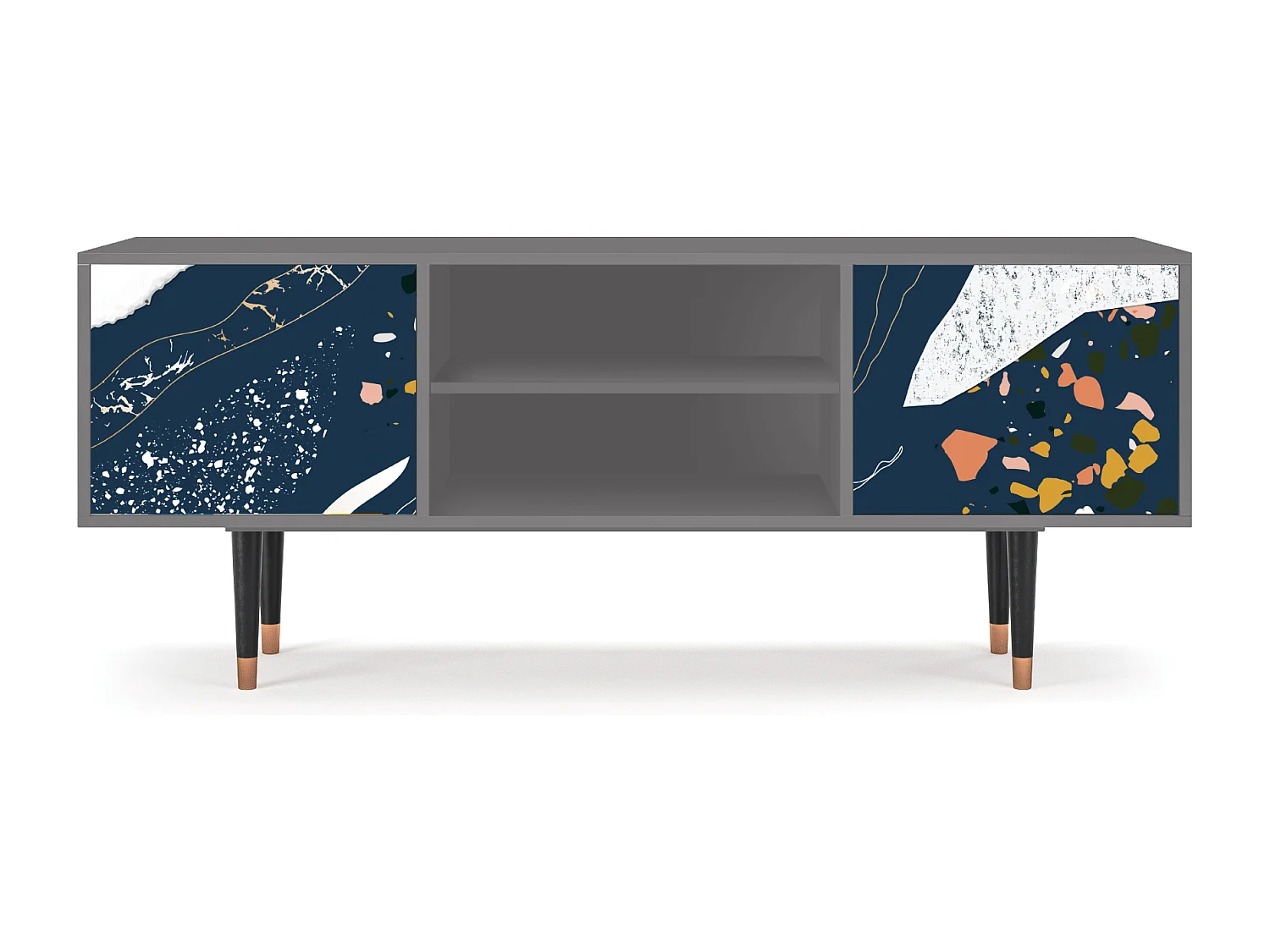 Meuble TV - 170х69х48 cm - T2 - Nude Iceberg, Gris