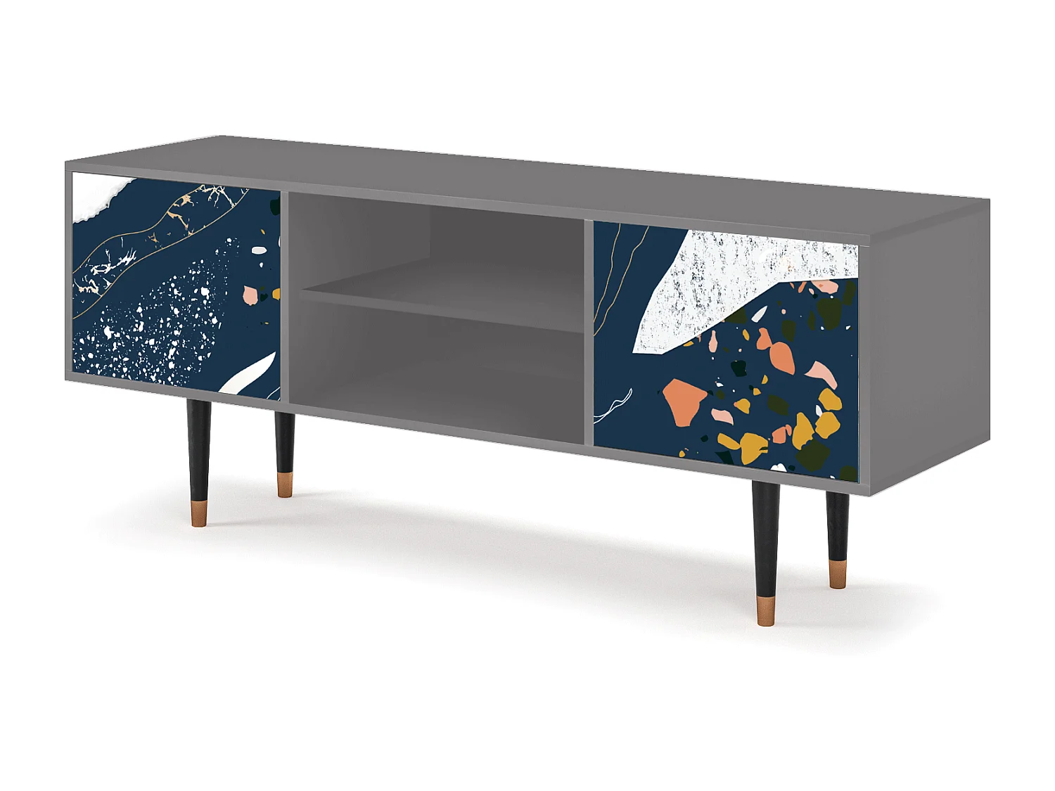 Meuble TV - 170х69х48 cm - T2 - Nude Iceberg, Gris