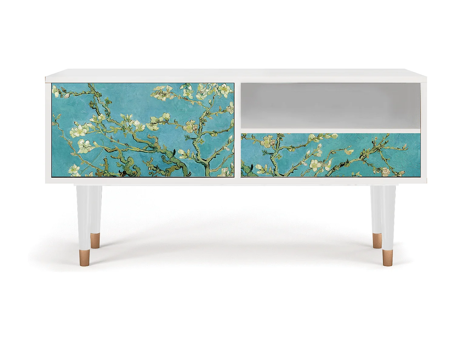 TV-meubel - 115х59х48 cm - T3 - Almond Blossom, Wit
