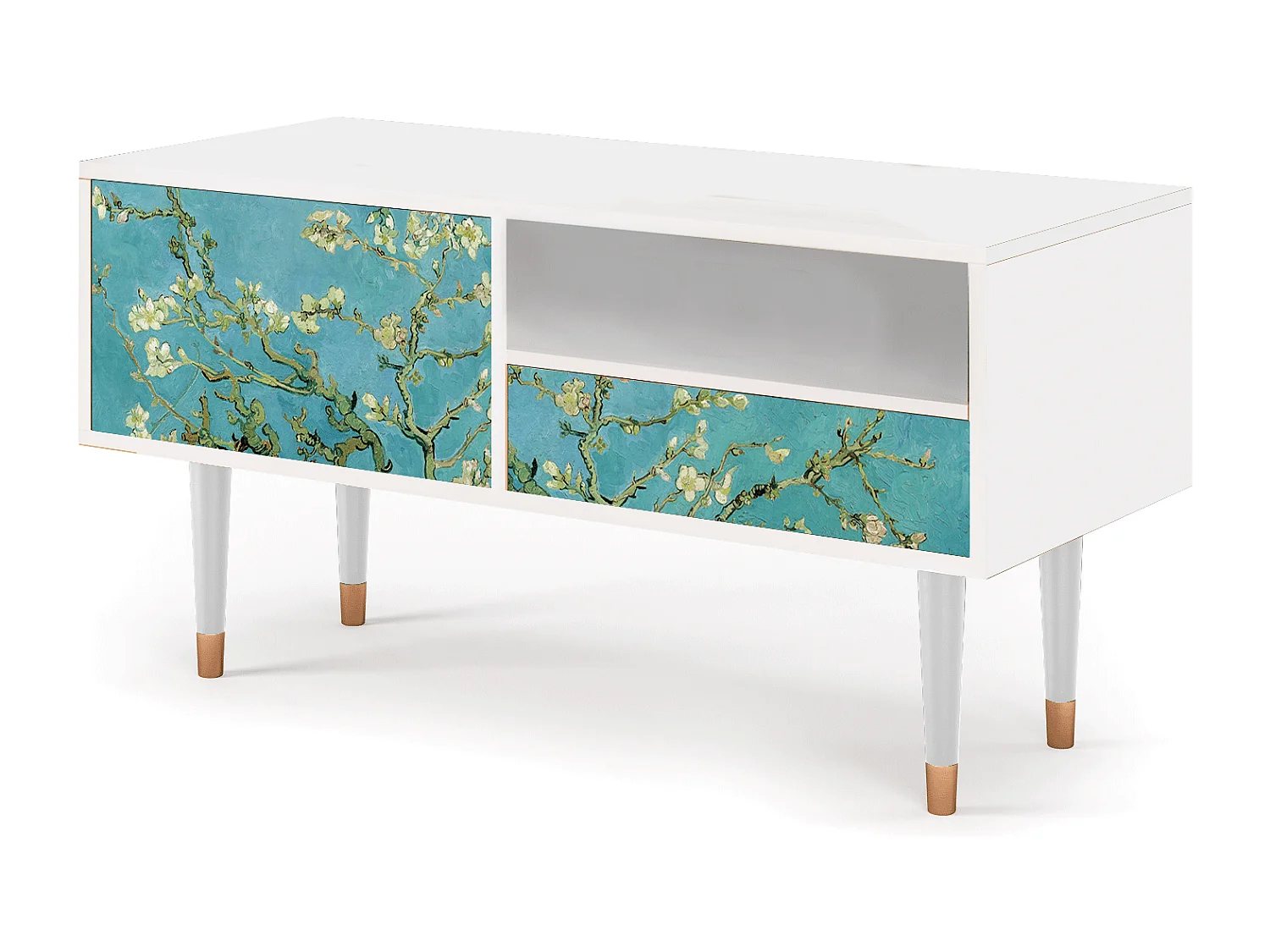 TV-meubel - 115х59х48 cm - T3 - Almond Blossom, Wit