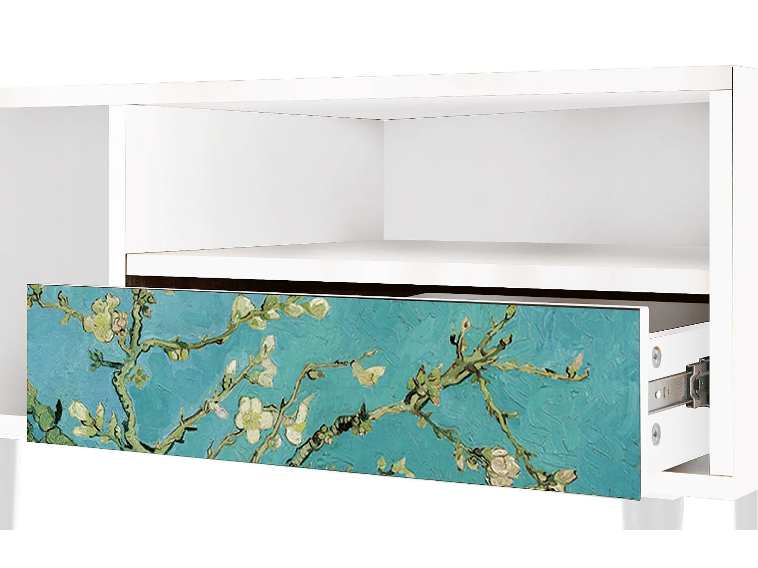 TV-meubel - 115х59х48 cm - T3 - Almond Blossom, Wit