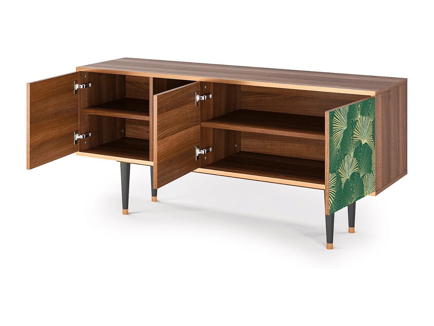 TV-meubel - 150х69х41 cm - T5 - Gold Ginkgo, Walnoot