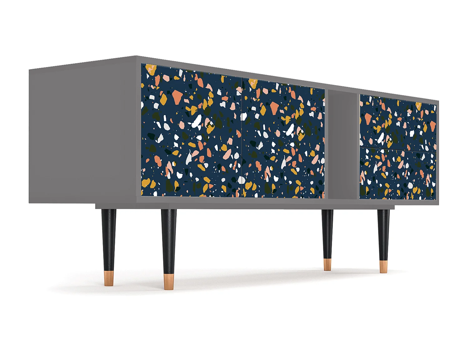 Meuble TV - 170х69х48 cm - T1 - Night Sky Langhterns, Gris