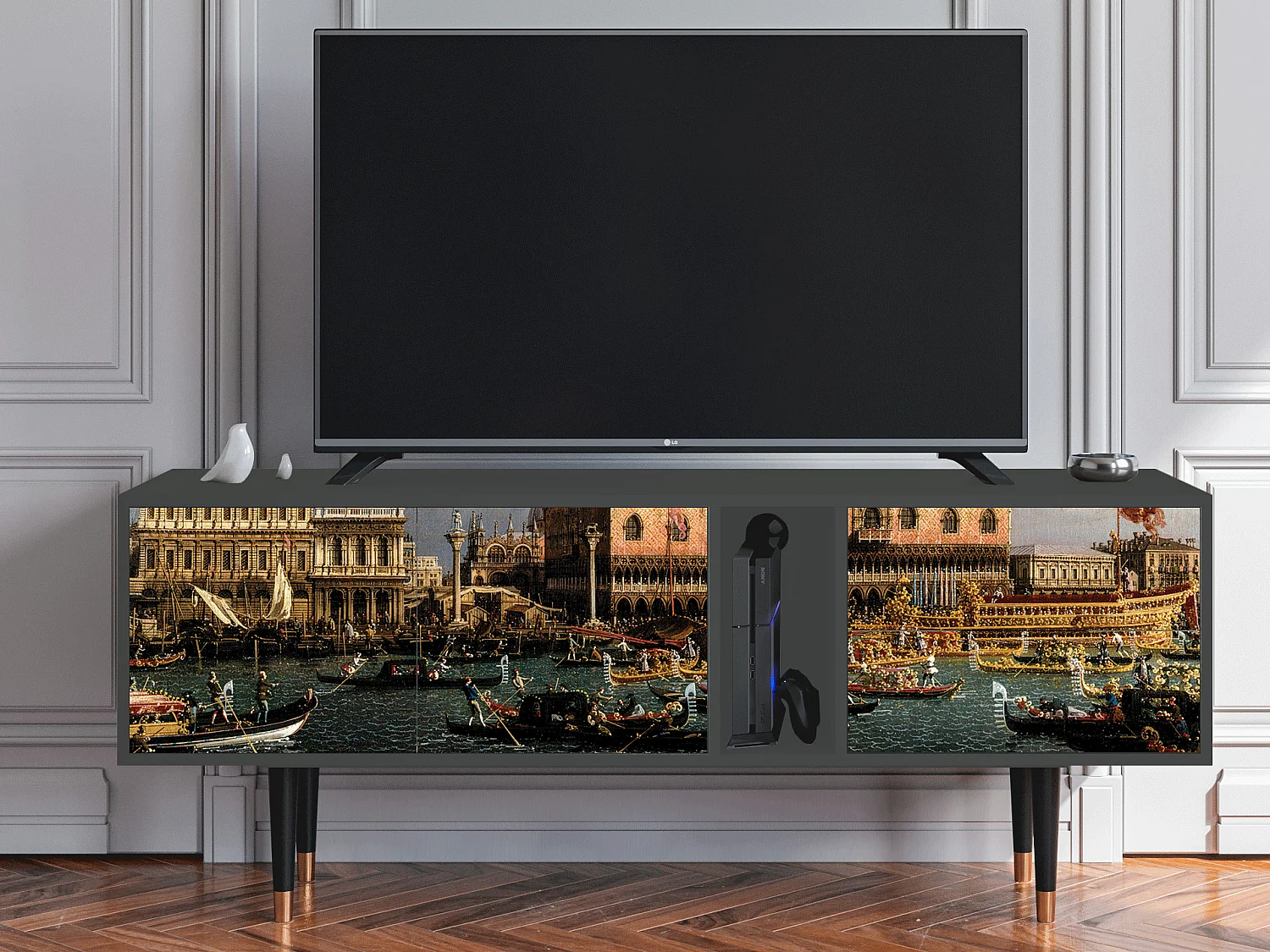 Mueble de TV - 170х69х48 cm - T1 - The Bucintoro, Antracita