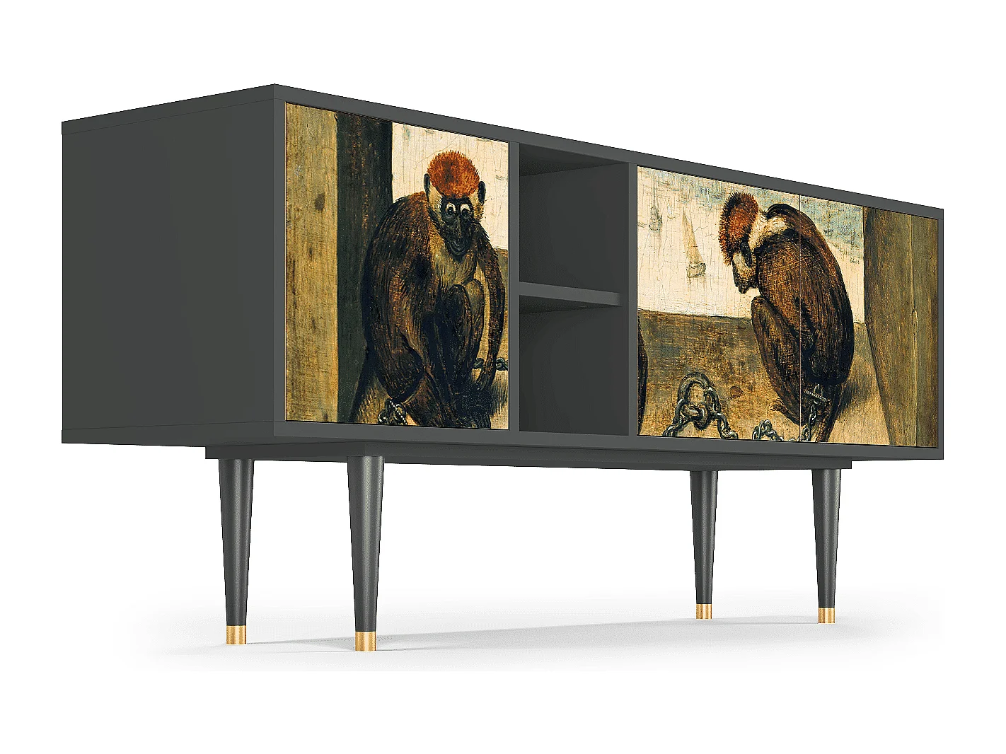 Meuble TV - 150х69х41 cm - T5 - Two Monkeys, Anthracite