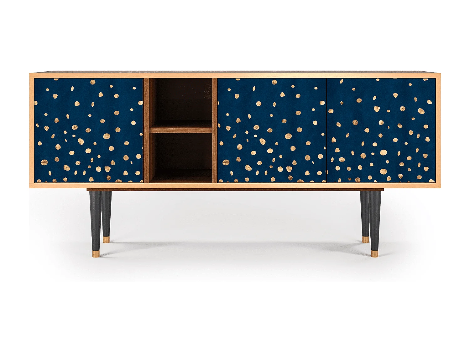 Meuble TV - 150х69х41 cm - T5 - Night Skies, Noyer