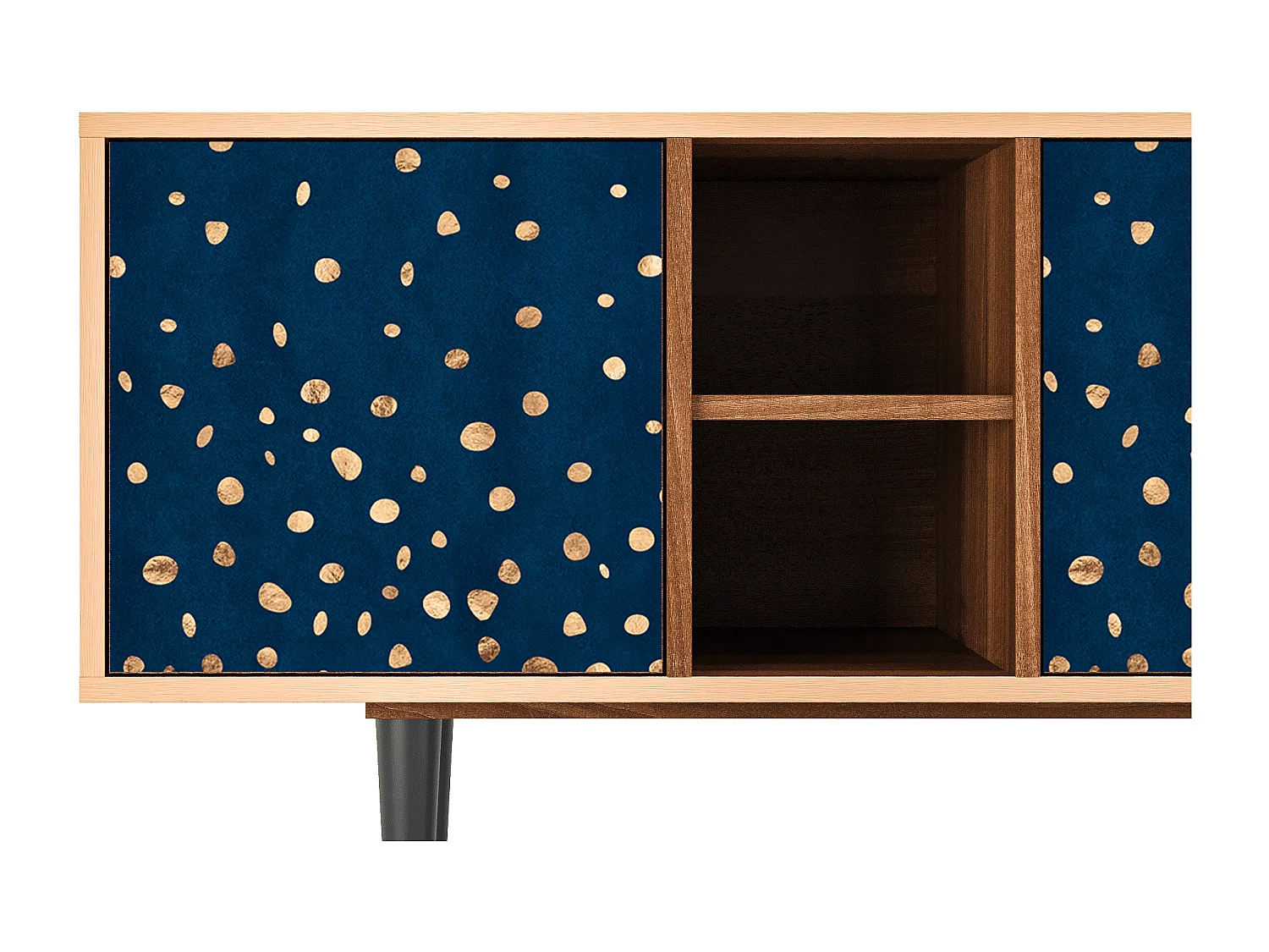 Meuble TV - 150х69х41 cm - T5 - Night Skies, Noyer