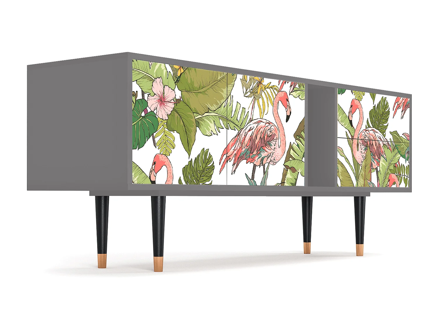 TV-meubel - 170х69х48 cm - T1 - Sweet Flamingo, Grijs