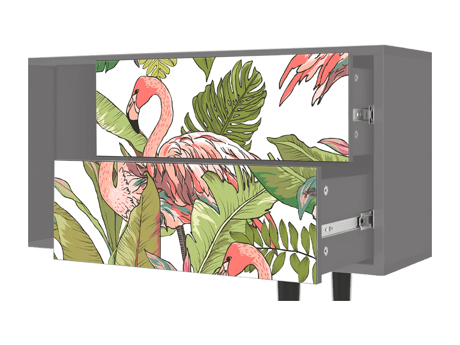 TV-meubel - 170х69х48 cm - T1 - Sweet Flamingo, Grijs