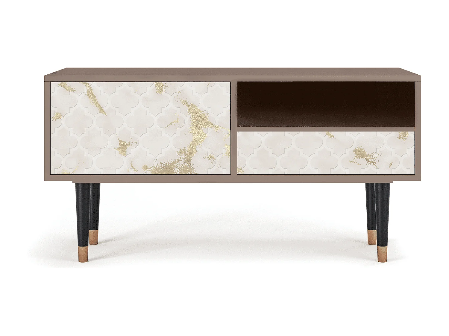 Mueble de TV - 115х59х48 cm - T3 - Sahara desert, Latte