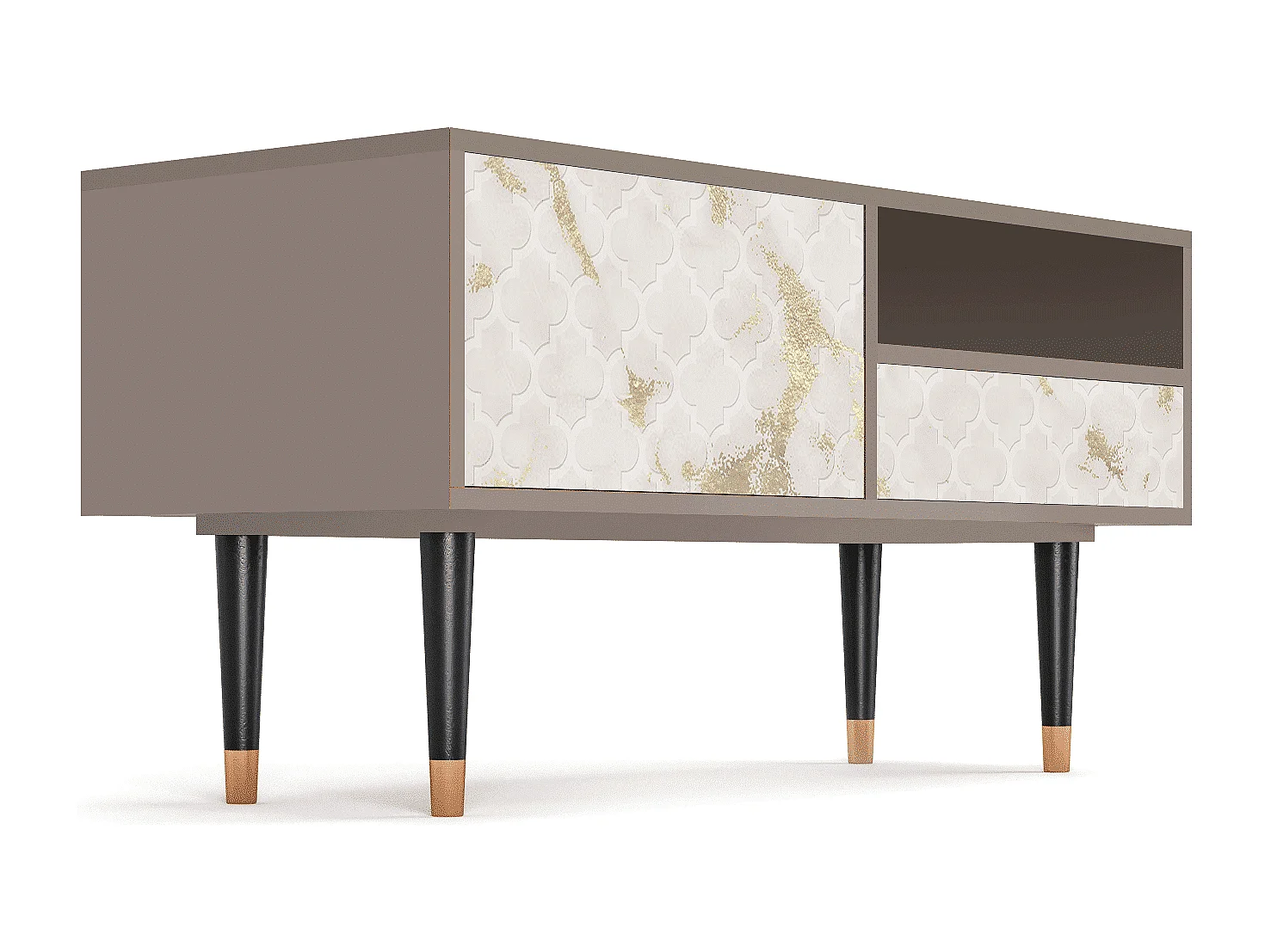 Mueble de TV - 115х59х48 cm - T3 - Sahara desert, Latte