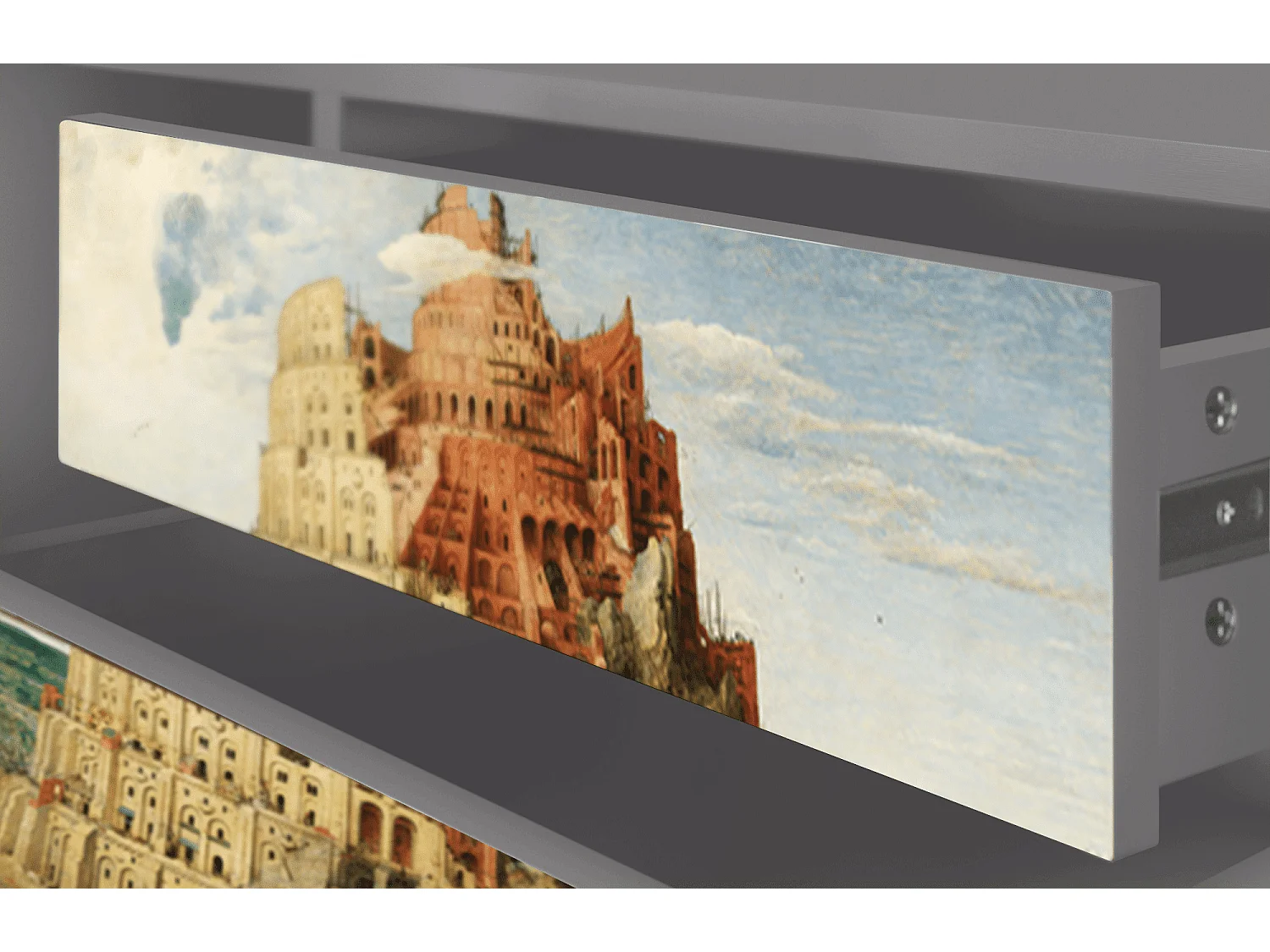 Meuble TV - 170х59х48 cm - T4 - Elder The Tower, Gris