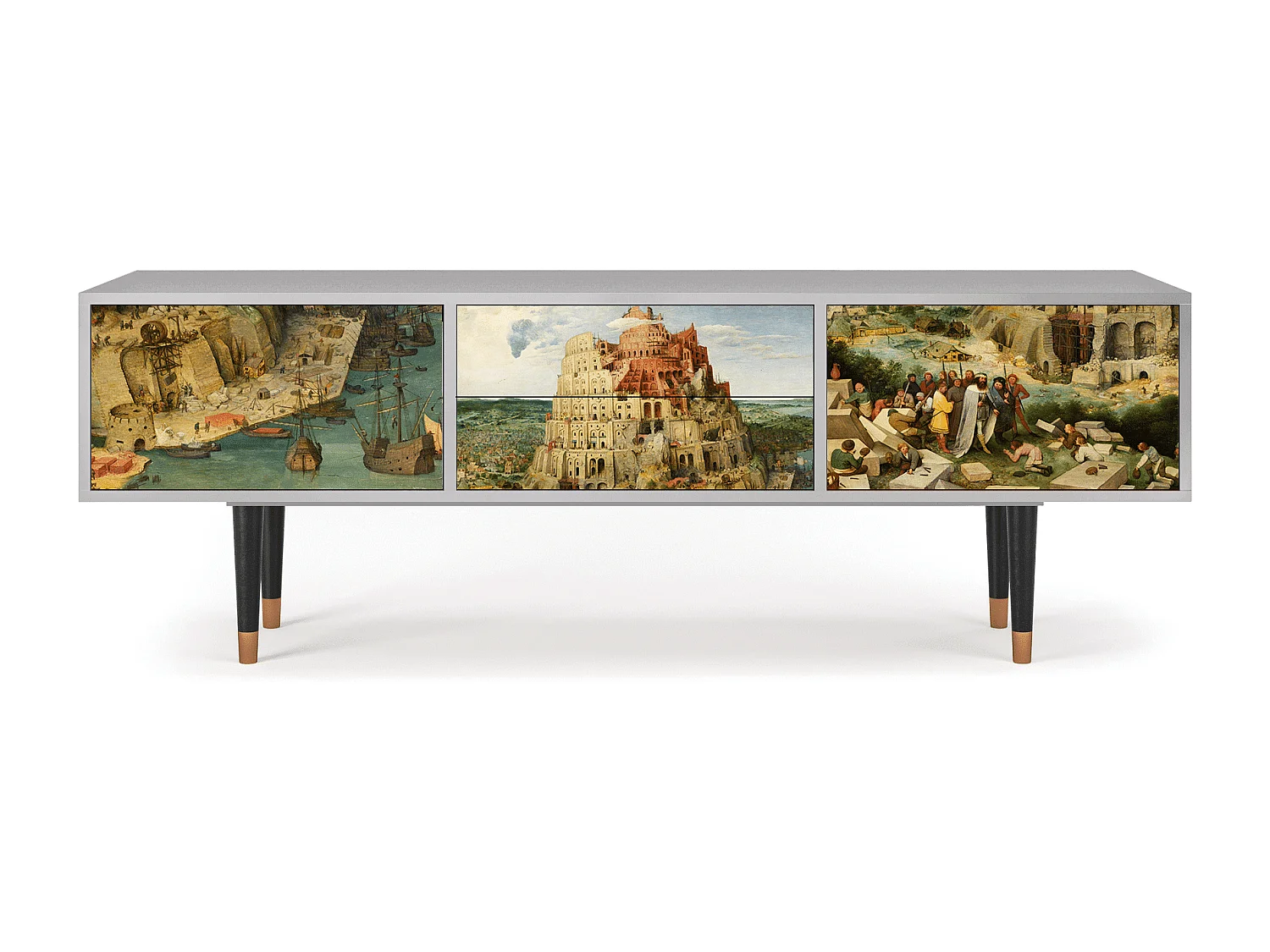 TV-Möbel - 170х59х48 cm - T4 - Elder The Tower, Grau