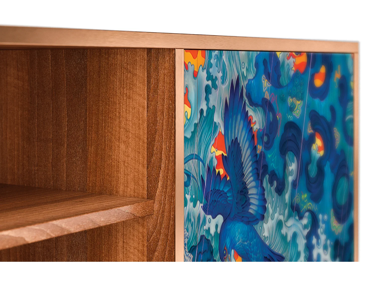 TV-Möbel - 170х69х48 cm - T2 - The Girl - James Jean, Walnuss