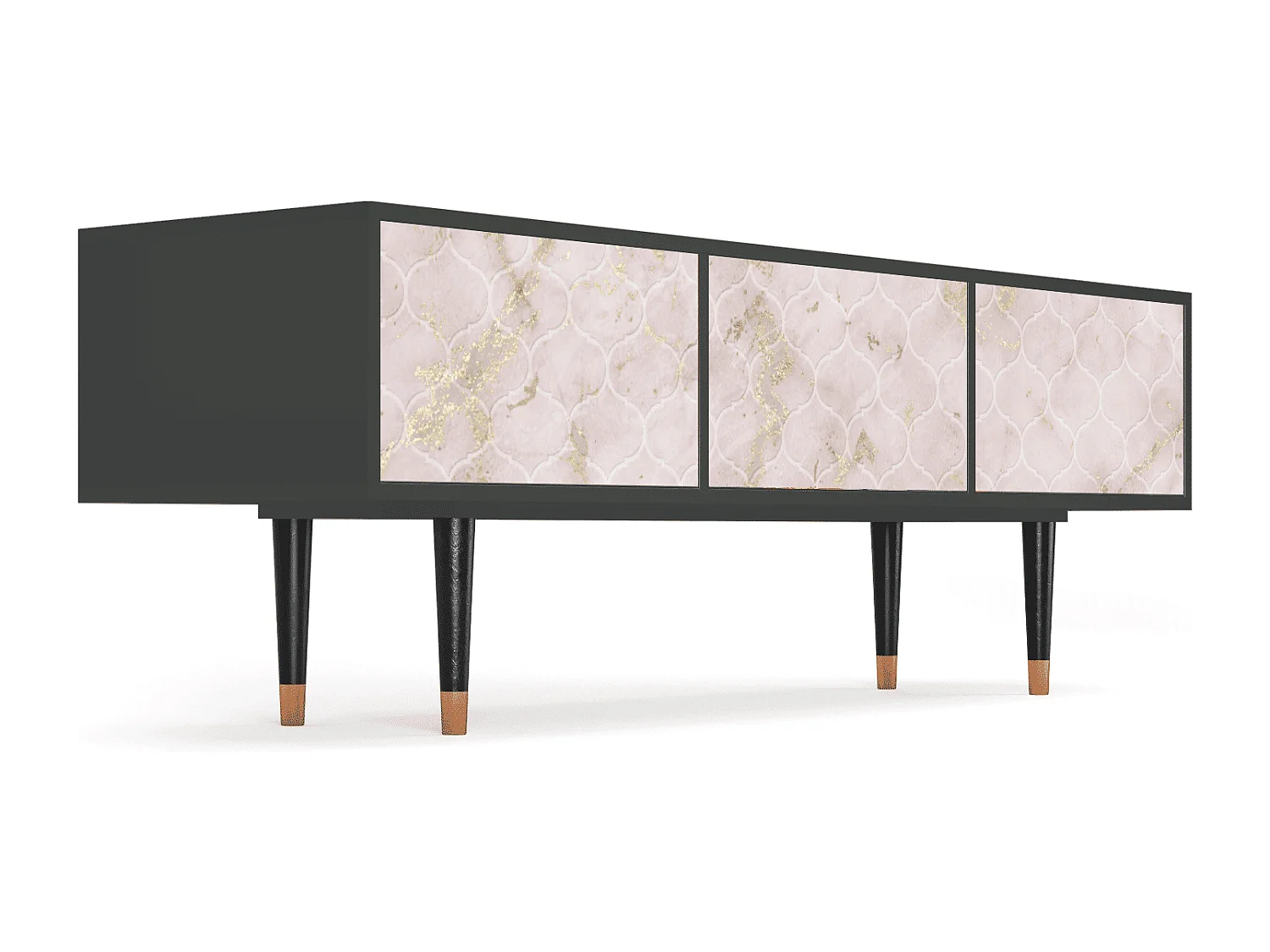 TV-Möbel - 170х59х48 cm - T4 - Dirty Roses, Anthrazit