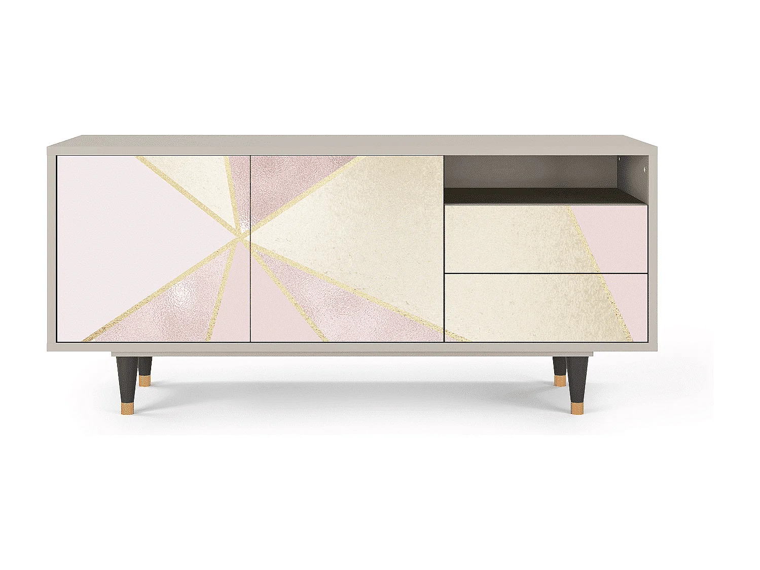 Meuble TV - 125х56х41 cm - T7 - Cosmopolitan Diva, Sable