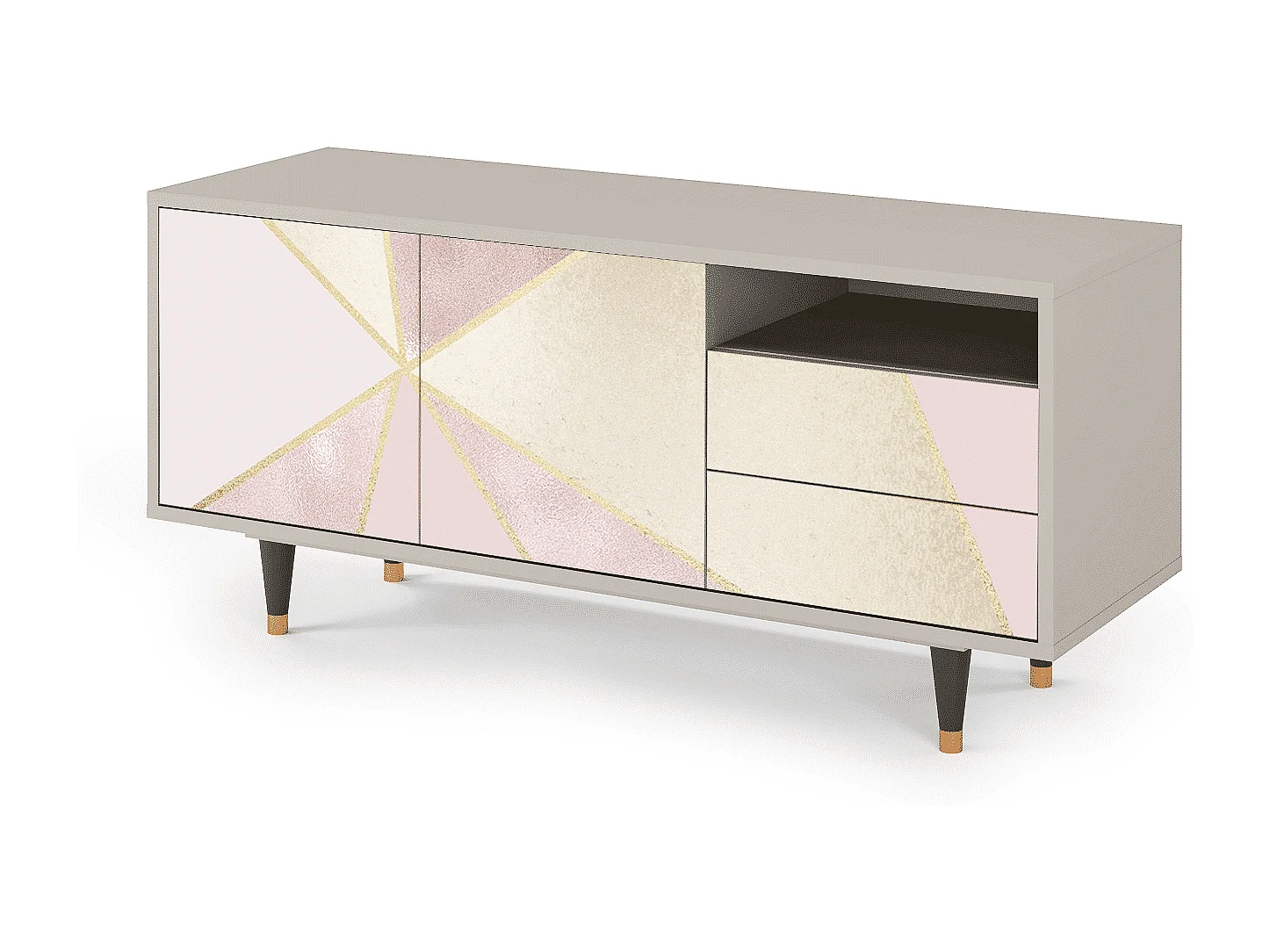 Meuble TV - 125х56х41 cm - T7 - Cosmopolitan Diva, Sable