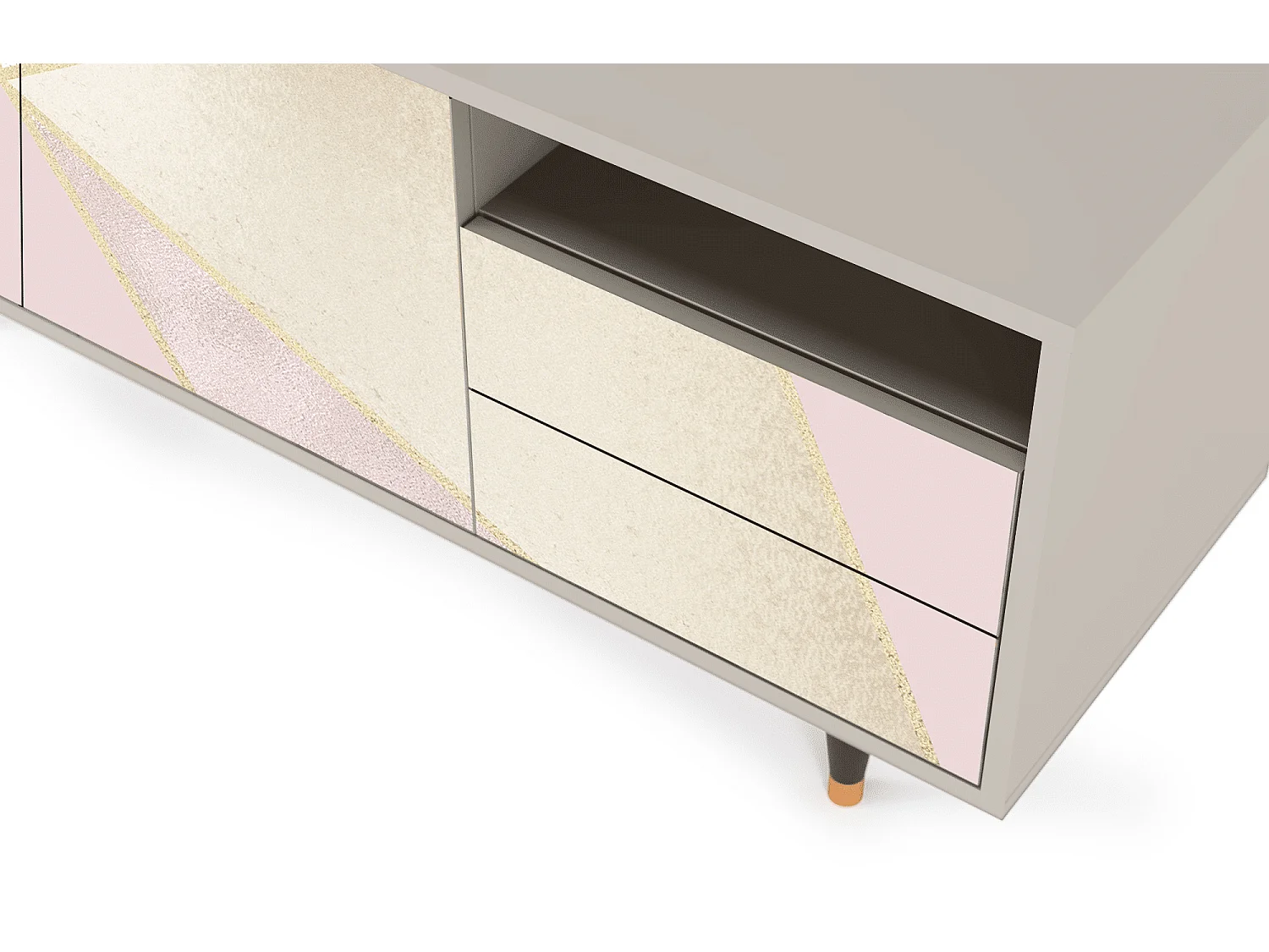 Meuble TV - 125х56х41 cm - T7 - Cosmopolitan Diva, Sable