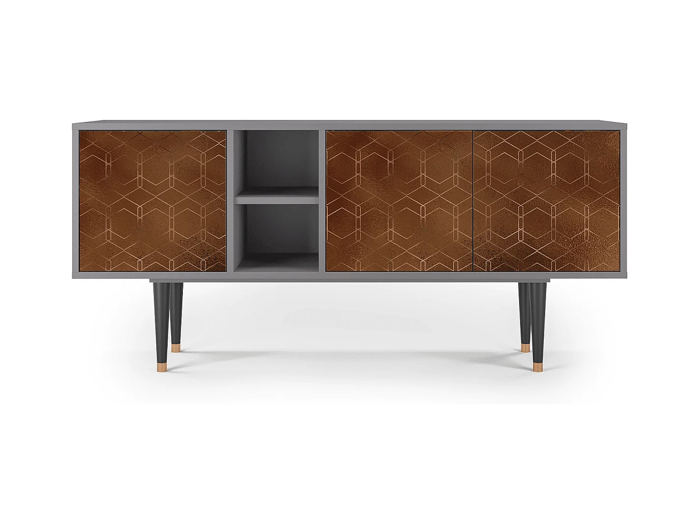 Mobile TV - 150х69х41 cm - T5 - Chocolate Bar, Grigio