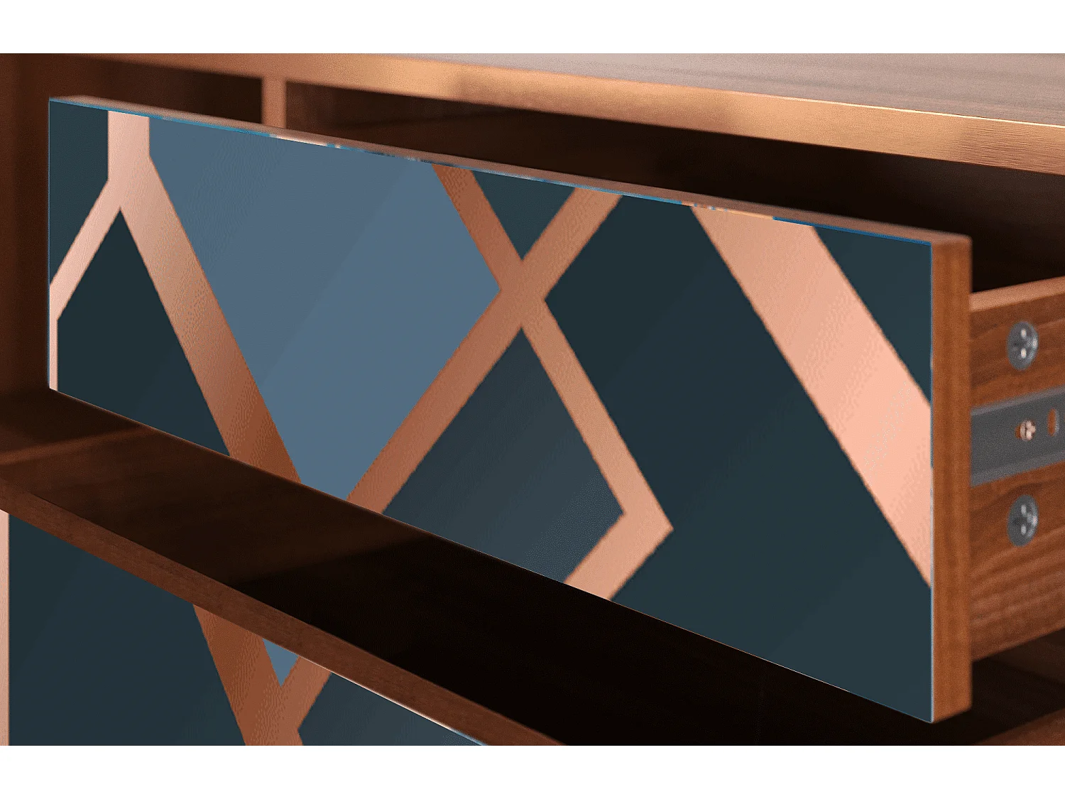 TV-Möbel - 170х59х48 cm - T4 - Ashy 1920', Walnuss