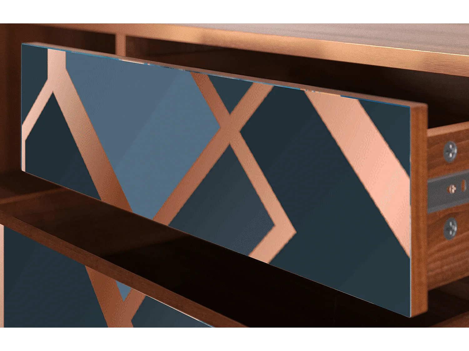 Mobile TV - 170х59х48 cm - T4 - Ashy 1920', Noce