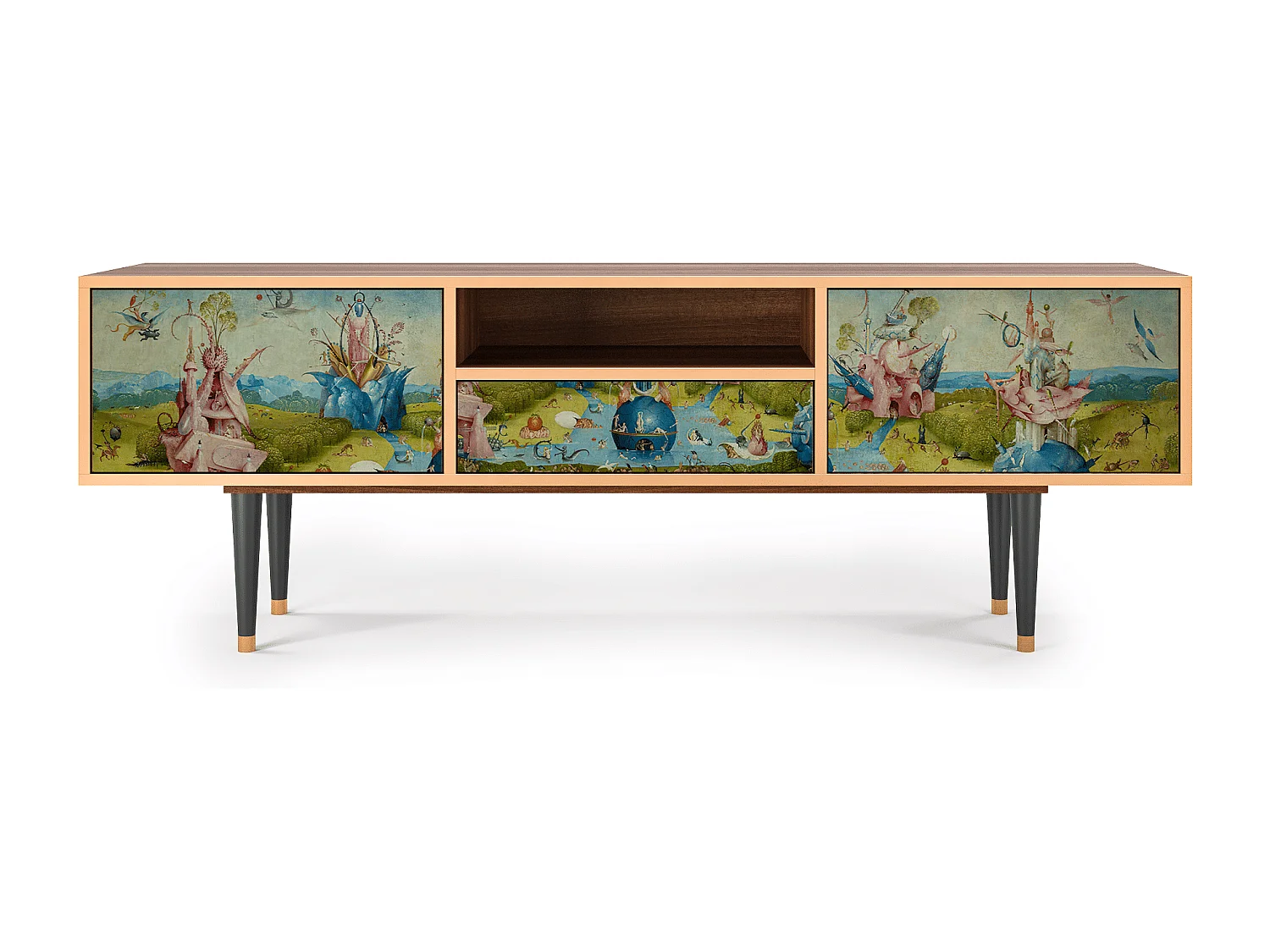Szafka RTV - 170х59х41 cm - T6 - The Garden 2 by Bosch, Orzech