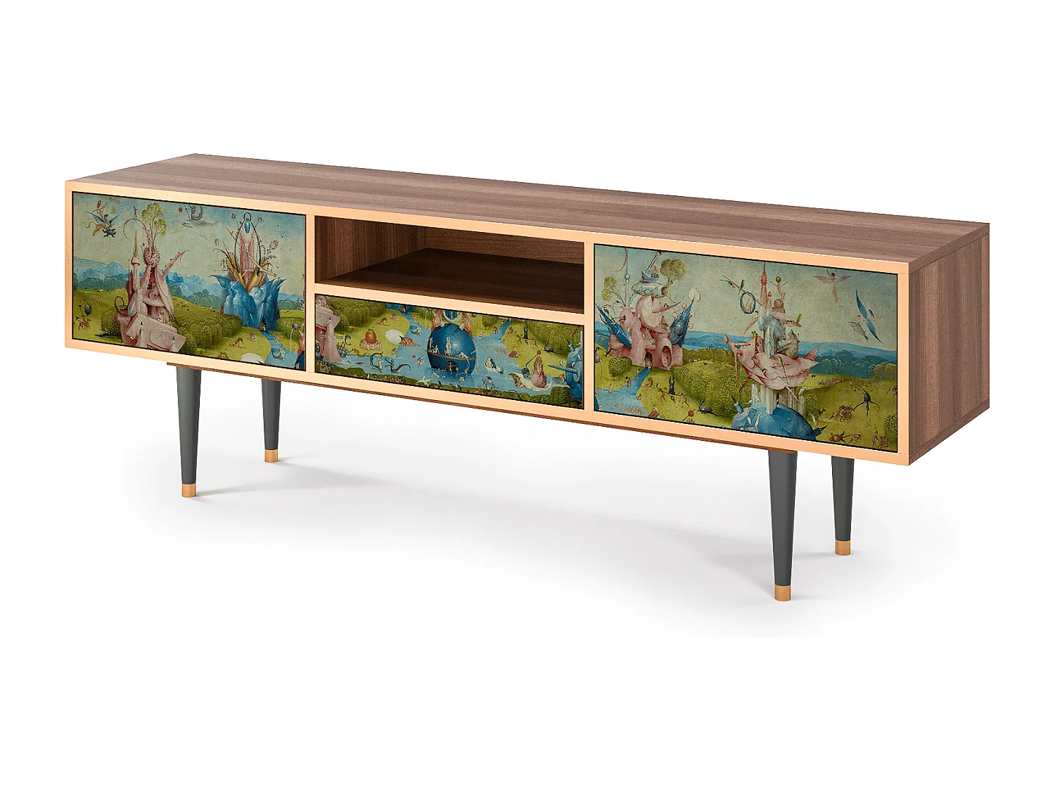 Szafka RTV - 170х59х41 cm - T6 - The Garden 2 by Bosch, Orzech