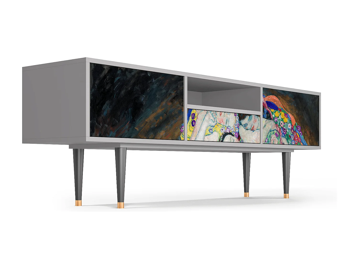 Meuble TV - 170х59х41 cm - T6 - The Maiden by Klimt, Gris