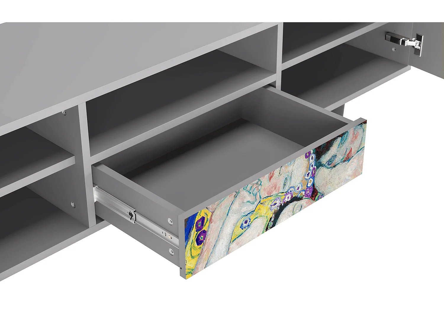 Meuble TV - 170х59х41 cm - T6 - The Maiden by Klimt, Gris