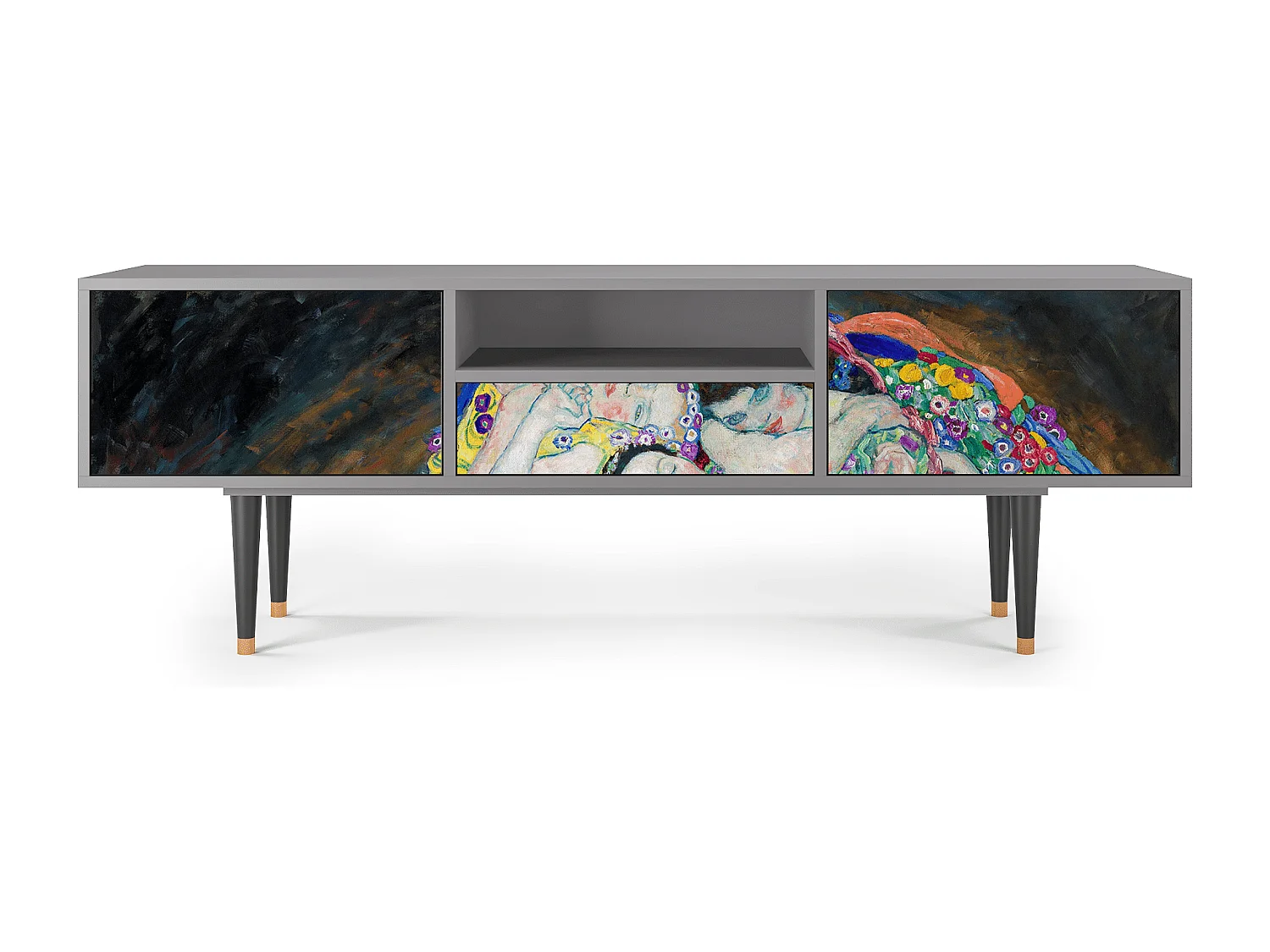 Meuble TV - 170х59х41 cm - T6 - The Maiden by Klimt, Gris