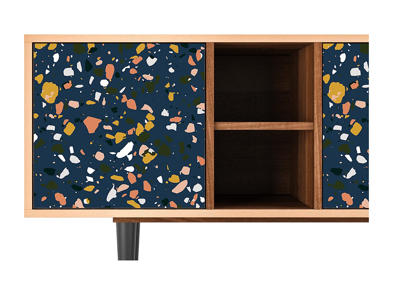 Meuble TV - 150х69х41 cm - T5 - Night Sky Langhterns, Noyer