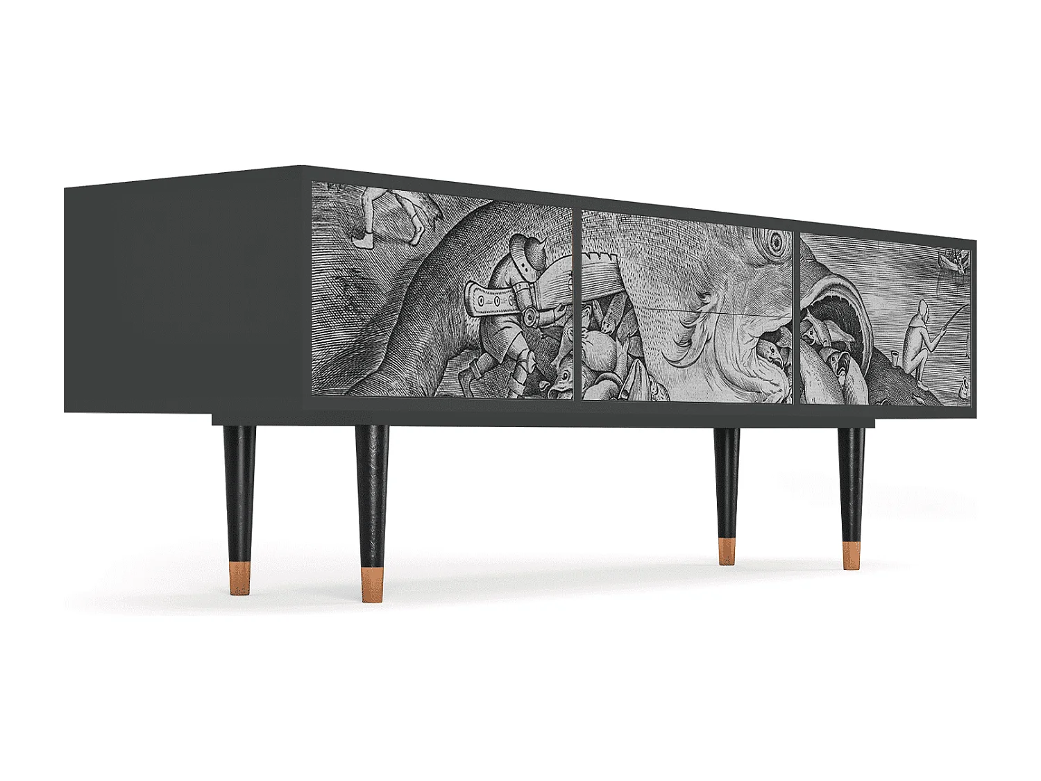 TV-Möbel - 170х59х48 cm - T4 - Big Fish Eat Little, Anthrazit