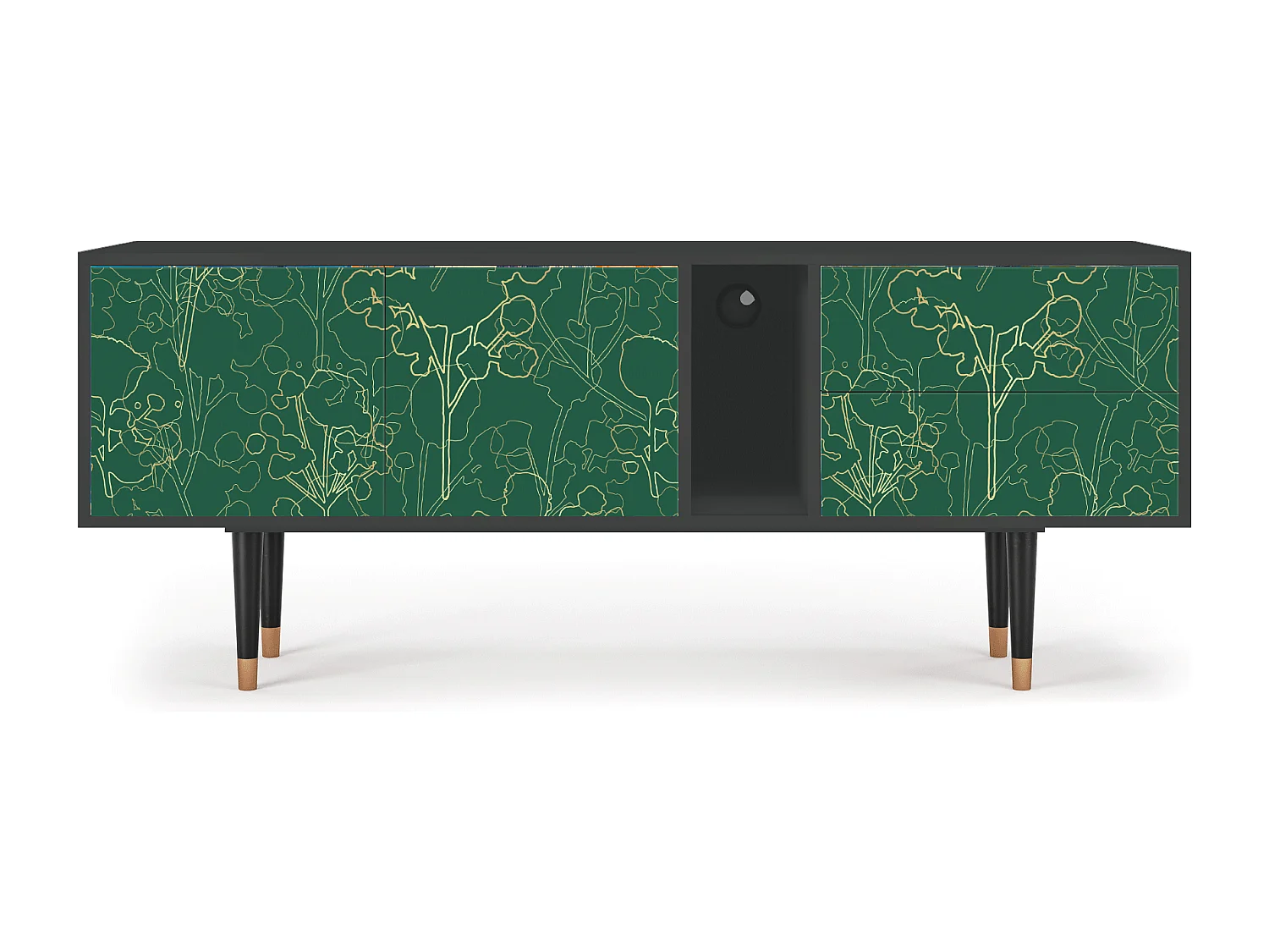 TV-meubel - 170х69х48 cm - T1 - Emerald Forest, Antraciet