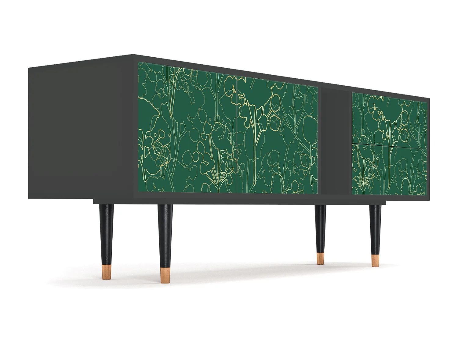 TV-meubel - 170х69х48 cm - T1 - Emerald Forest, Antraciet