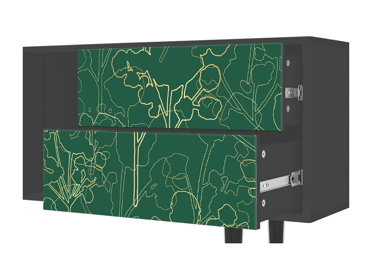 TV-meubel - 170х69х48 cm - T1 - Emerald Forest, Antraciet