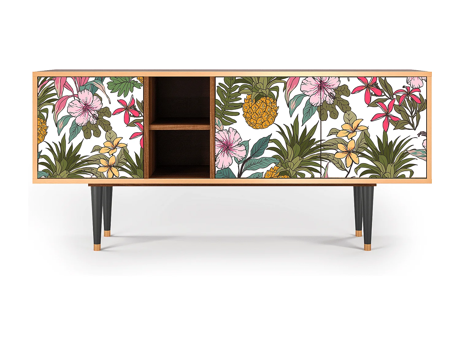 Meuble TV - 150х69х41 cm - T5 - Estival Fruit, Noyer