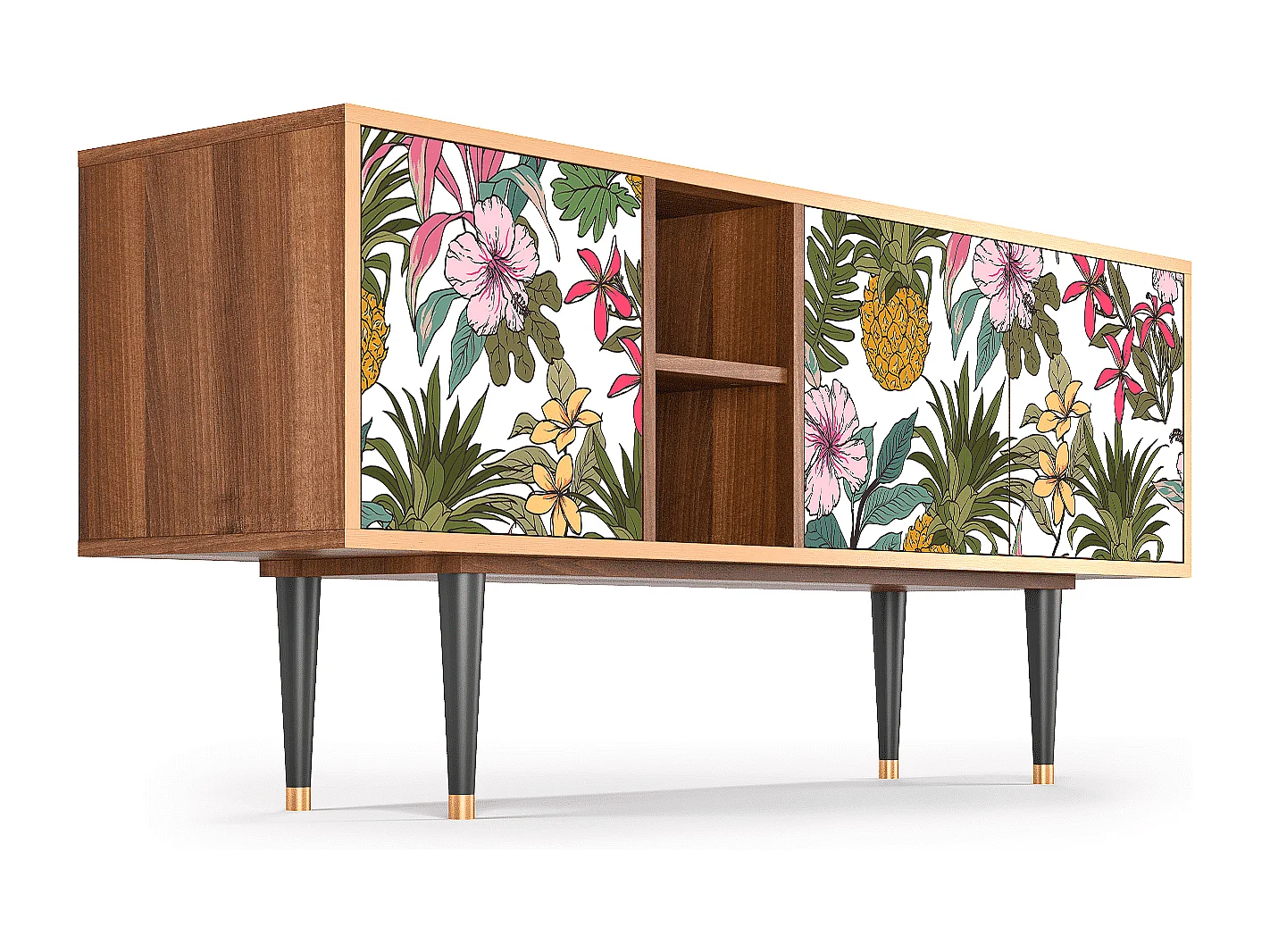 Meuble TV - 150х69х41 cm - T5 - Estival Fruit, Noyer