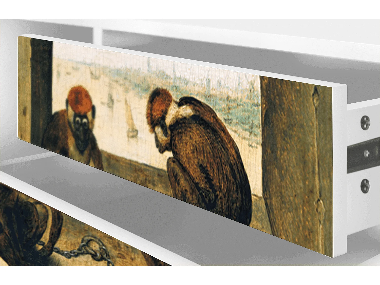 TV-meubel - 170х59х48 cm - T4 - Two Monkeys, Wit