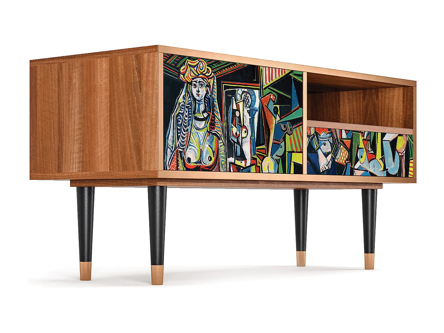 TV-Möbel - 115х59х48 cm - T3 - Women of Algiers, Walnuss