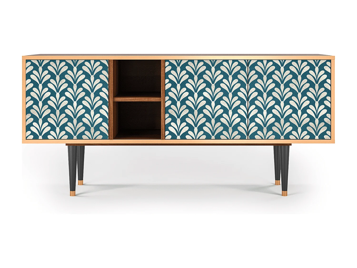 Mueble de TV - 150х69х41 cm - T5 - Milky Tears, Nogueira