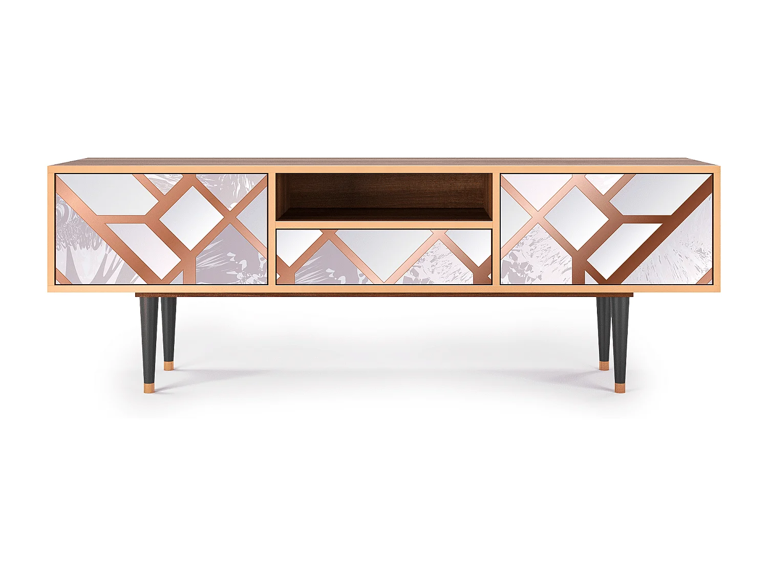 Mobile TV - 170х59х41 cm - T6 - Pastel Fairytale, Noce