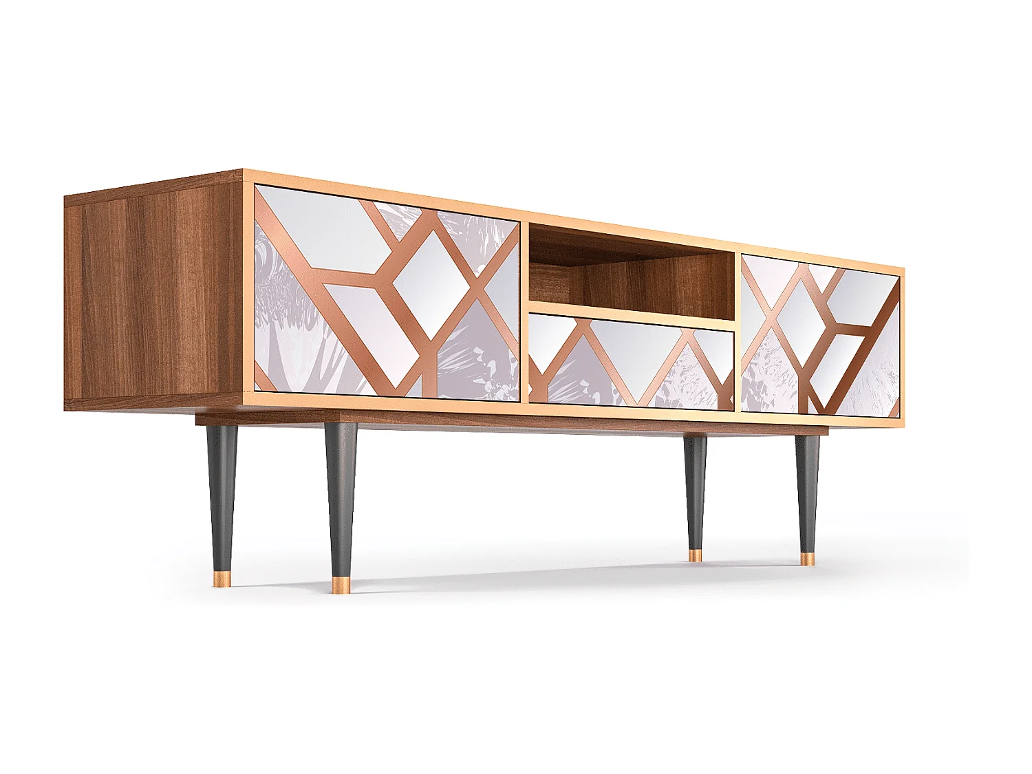 Mobile TV - 170х59х41 cm - T6 - Pastel Fairytale, Noce