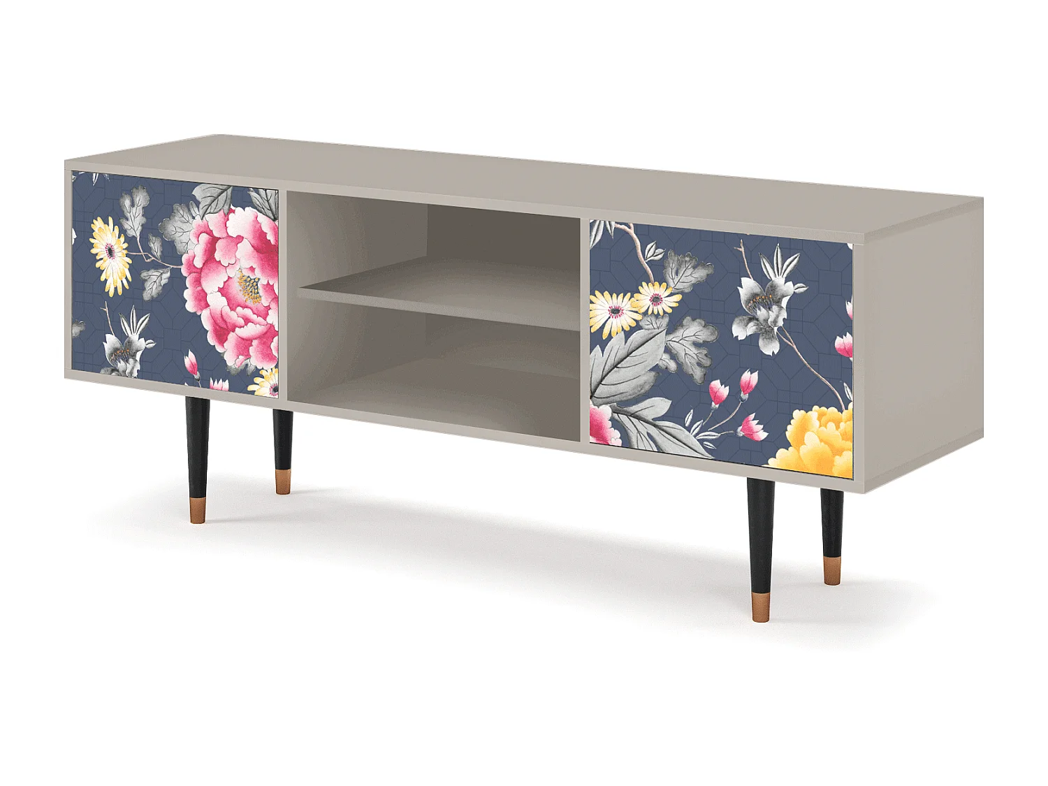 Mobile TV - 170х69х48 cm - T2 - Dark Flower Bed, Sabbia